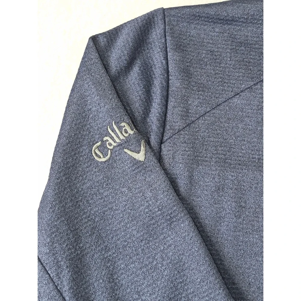 Callaway Weather Series Mens 2XL Navy Blue Quarter Zip Golf Pullover Jacket